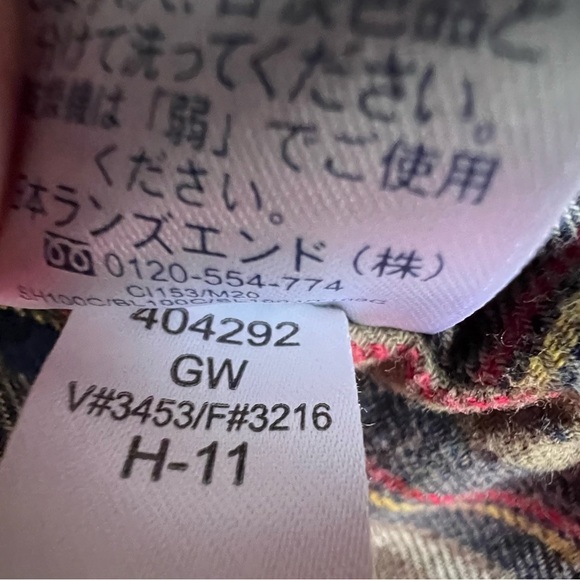 Land's End 100% Cotton Barn Chore Jacket Flannel Lined Corduroy Collar Size XL - Picture 15 of 15